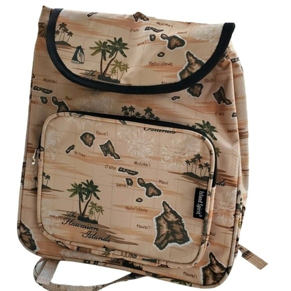 Hawaiian Islands Map Backpack